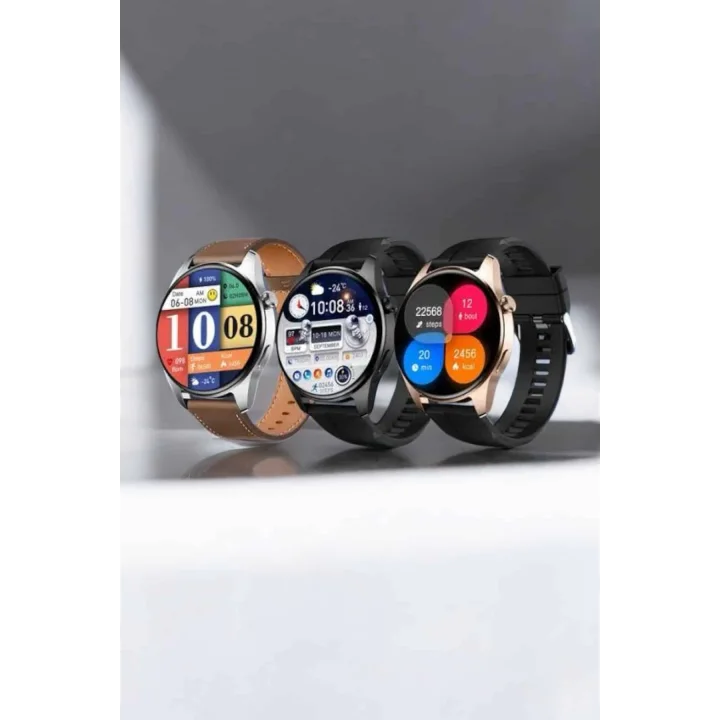 Mey İthalat® Akıllı Saat Bluetooth Bağlantılı Amoled Ekran Uyku ve Sağlık Takibi