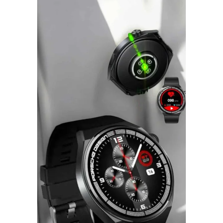 Mey İthalat® Akıllı Saat Bluetooth Bağlantılı Amoled Ekran Uyku ve Sağlık Takibi