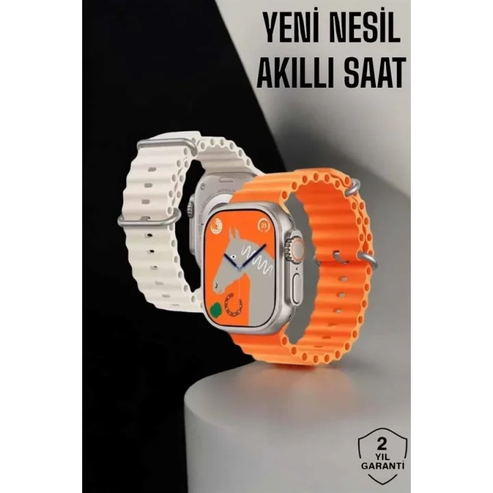 Mey İthalat® Akıllı Saat Bluetooth Bağlantılı Uyku ve Sağlık Takibi