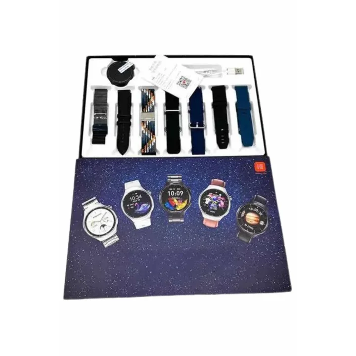 Mey İthalat® Akıllı Saat Çoklu Kordon Seçenekli Dokunmatik Ekran Nabız Sensörlü