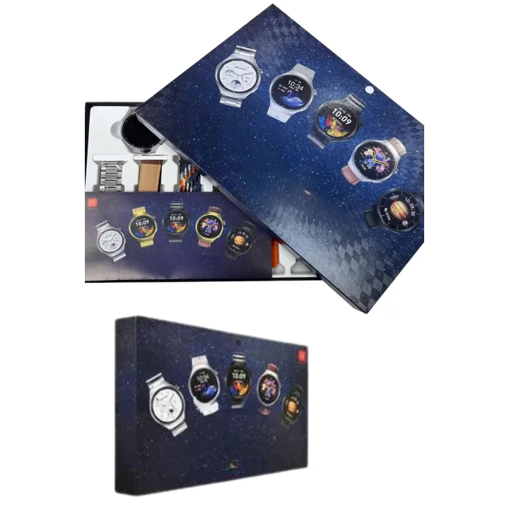 Mey İthalat® Akıllı Saat Çoklu Kordon Seçenekli Dokunmatik Ekran Nabız Sensörlü