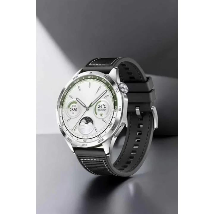 Mey İthalat® Akıllı Saat Metal Kordonlu GPS ve NFC Uyumlu Arama Cevaplayan