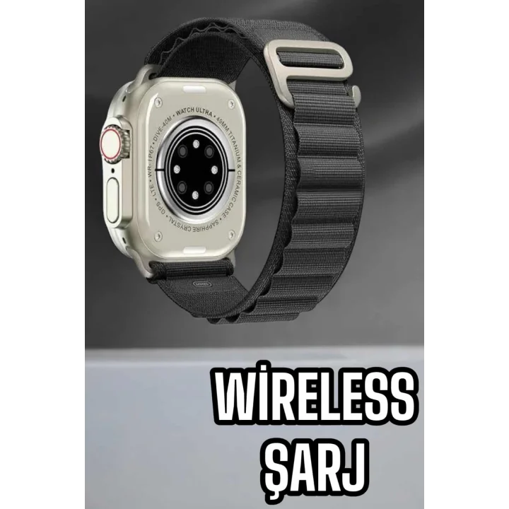 Mey İthalat® Akıllı Saat NFC ve GPS Uyumlu Uyku ve Sağlık Takibi Sesli Görüşme