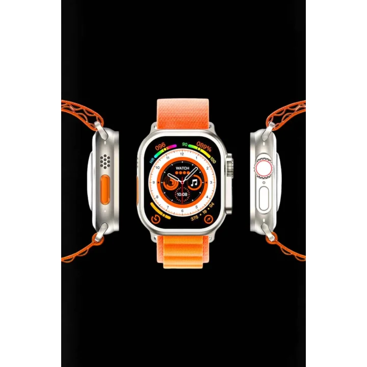 Mey İthalat® Akıllı Saat NFC ve GPS Uyumlu Uyku ve Sağlık Takibi Sesli Görüşme