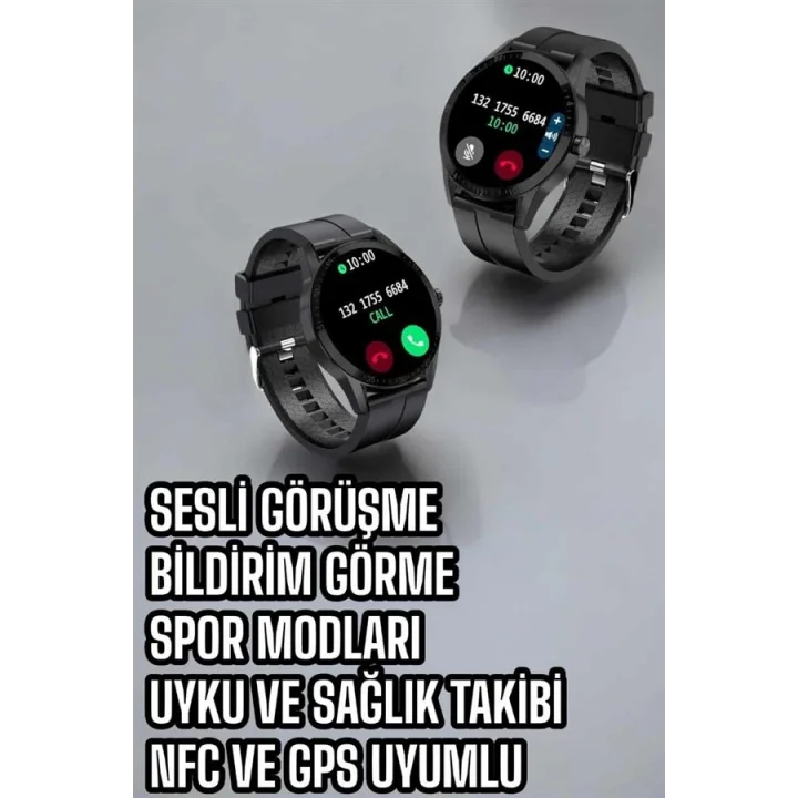 Mey İthalat® Akıllı Saat Sesli Görüşme Bluetooth Bağlantılı 3 Kordonlu