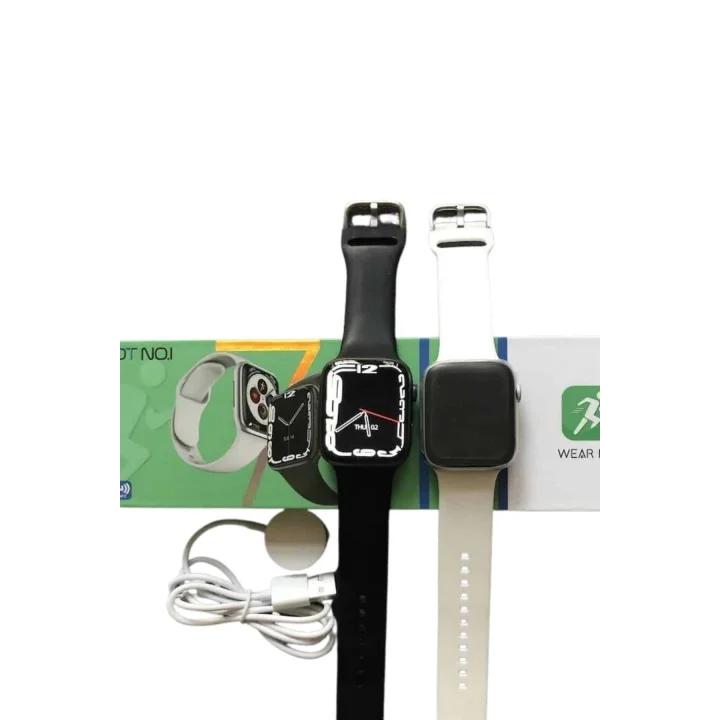 Mey İthalat® Akıllı Saat Sesli Görüşme Bluetooth Bağlantılı Kablosuz Şarj Özelliği