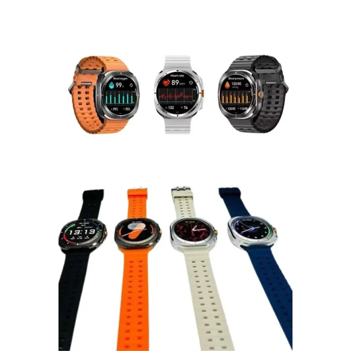 Mey İthalat® Akıllı Saat Unısex Zarif Görünümlü Titanyum Kasa Amoled Ekran Müzik Dinleme