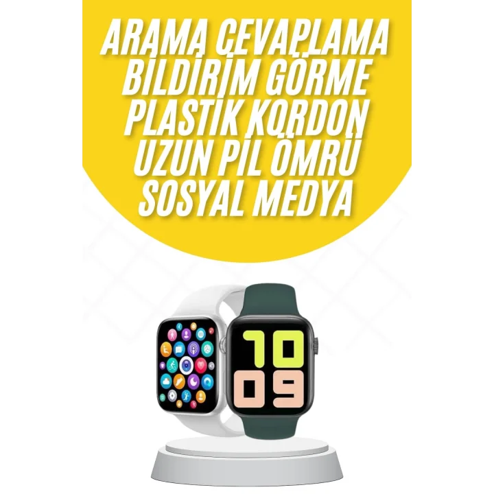 Mey İthalat® Akıllı Saat Uyku ve Sağlık Takibi Arama Cevaplama 44 MM Amoled Ekran