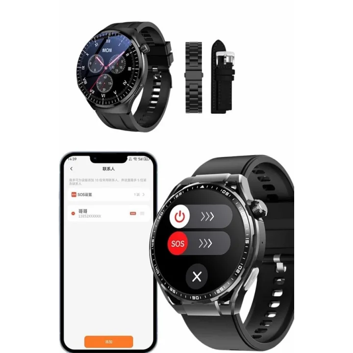 Mey İthalat® Akıllı Saat Yeni Nesil Üç Kordonlu Nabız Ölçer Çağrı Cevaplama