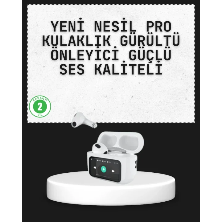 Mey İthalat® Akıllı Sensörlü Su Geçirmez Bluetooth Kulaklık Güçlü Batarya ve Bass