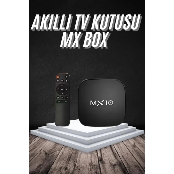 Mey İthalat® Akıllı TV kutusu Mx Box Android 7.1 TV kutusu 2.4G Wifi