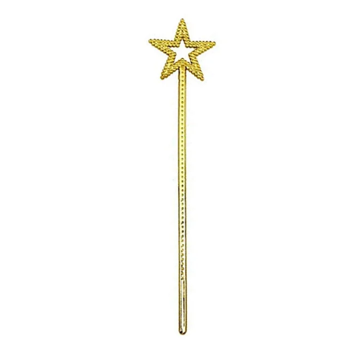 Mey İthalat® Altın Renk Yıldız Peri Asası Peri Değneği 34 cm 1 Adet