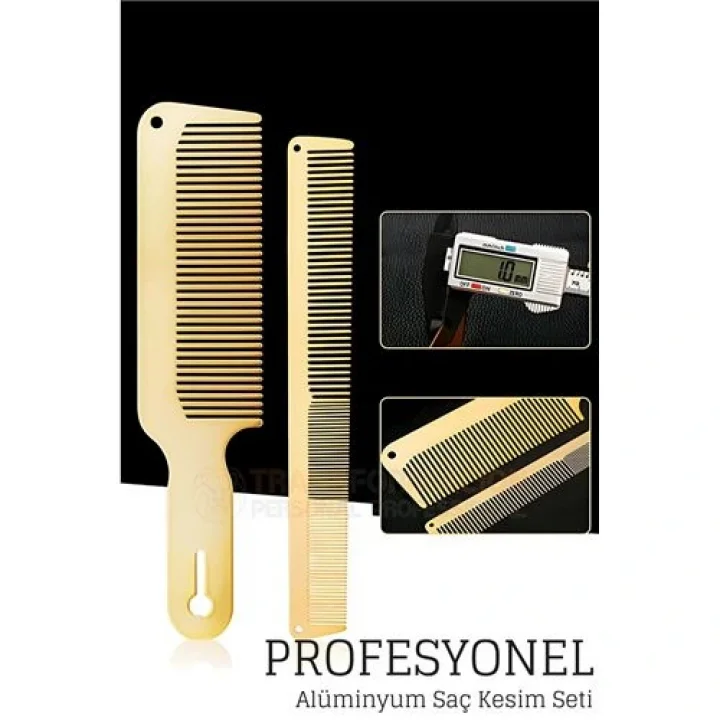 Mey İthalat® Alüminyum Berber Kuaför Saç Kesim Tarağı 720885