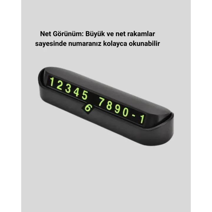 Mey İthalat® Alüminyum Kasa Gri Çevirmeli Araç İçi Telefon Numaratörü