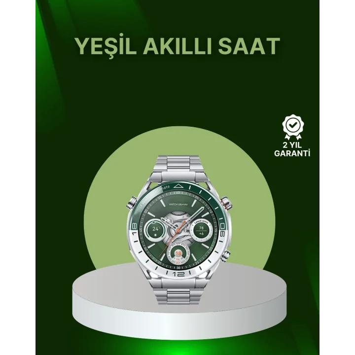 Mey İthalat® Amoled Ekran Akıllı Saat Harita Gösterimli Bluetooth Aramalı 3 Kayışlı