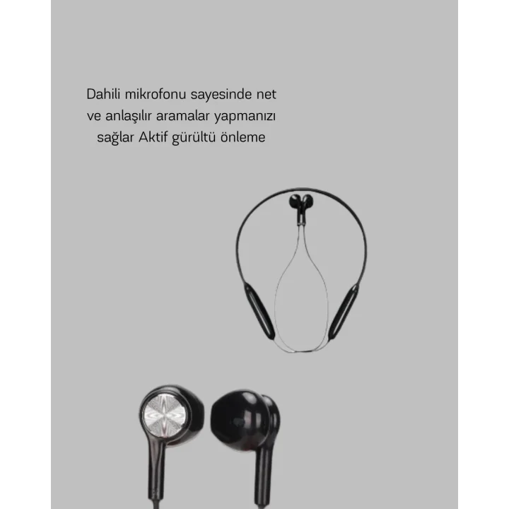 Mey İthalat® ANC Özellikli Kablosuz Bluetooth Kulaklık – Gürültü Engelleme, Eller Serbest Arama
