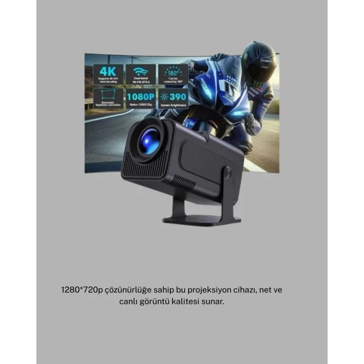 Mey İthalat® Android Projeksiyon Game Box – 1280x720p HD Çözünürlük, Bluetooth,HDMI ve USB Girişli