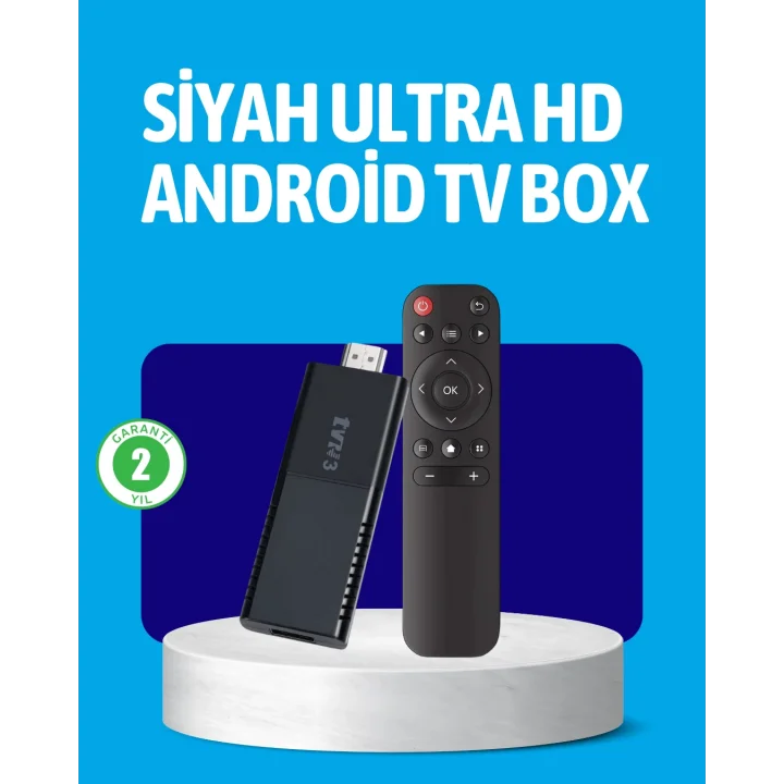 Mey İthalat® Android TV Stick 2GB RAM 16GB Depolama Kapasiteli