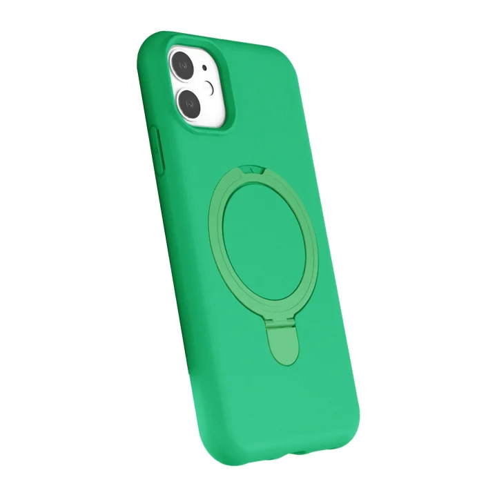 Mey İthalat®  Apple iPhone 11 Regal Magsafe Standlı Kapak - Yeşil