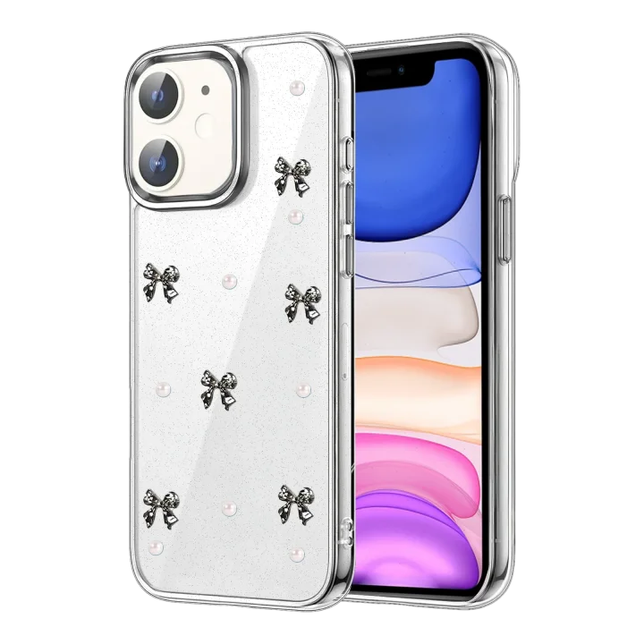 Mey İthalat®   iPhone 12 Fiyonk Desenli Kapak - Desen 8