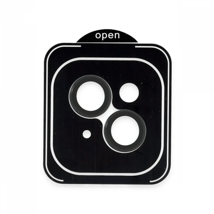Mey İthalat®  Apple iPhone 13 PVD Metal Kamera Lens - Siyah