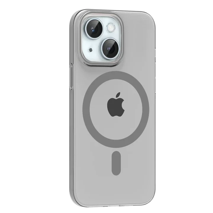 Mey İthalat®   iPhone 14 PC Blank Magsafe Kapak - Natural Grey