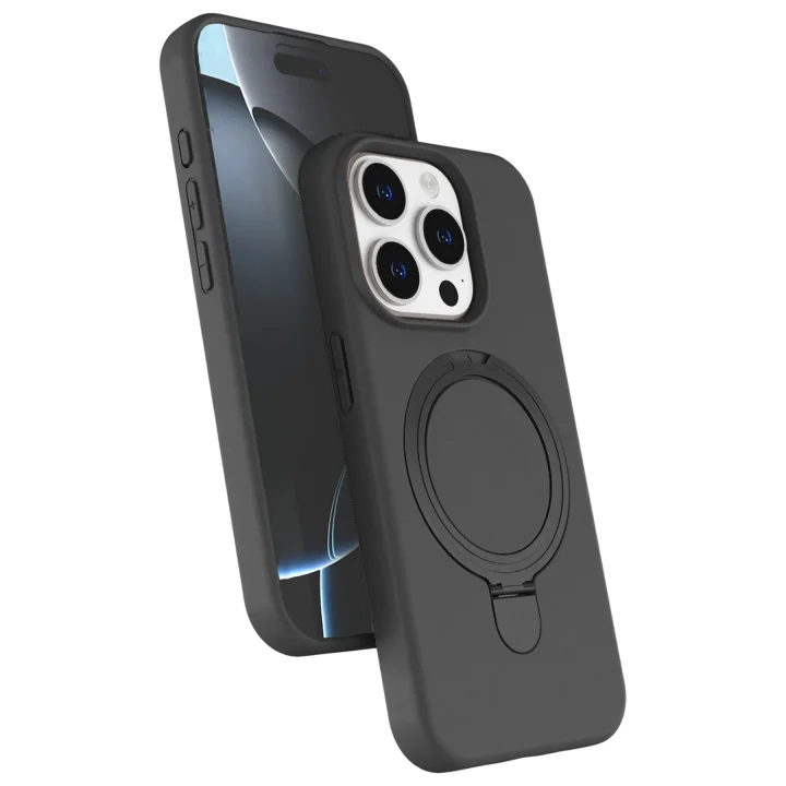 Mey İthalat®  Apple iPhone 14 Pro Max Regal Magsafe Standlı Kapak - Titan Gri
