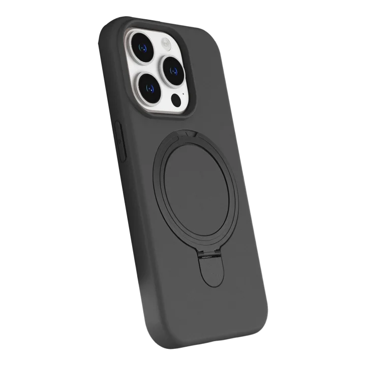 Mey İthalat®  Apple iPhone 14 Pro Max Regal Magsafe Standlı Kapak - Titan Gri