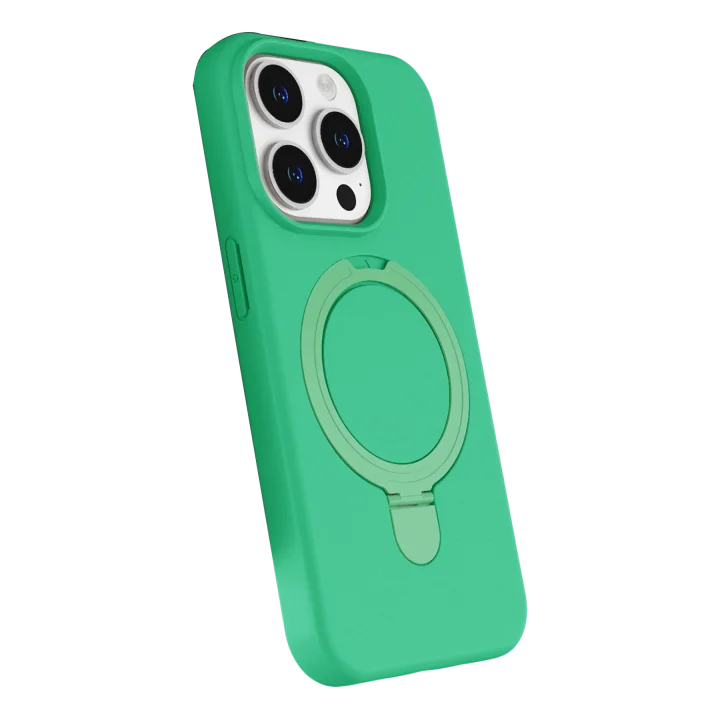 Mey İthalat®  Apple iPhone 14 Pro Max Regal Magsafe Standlı Kapak - Yeşil