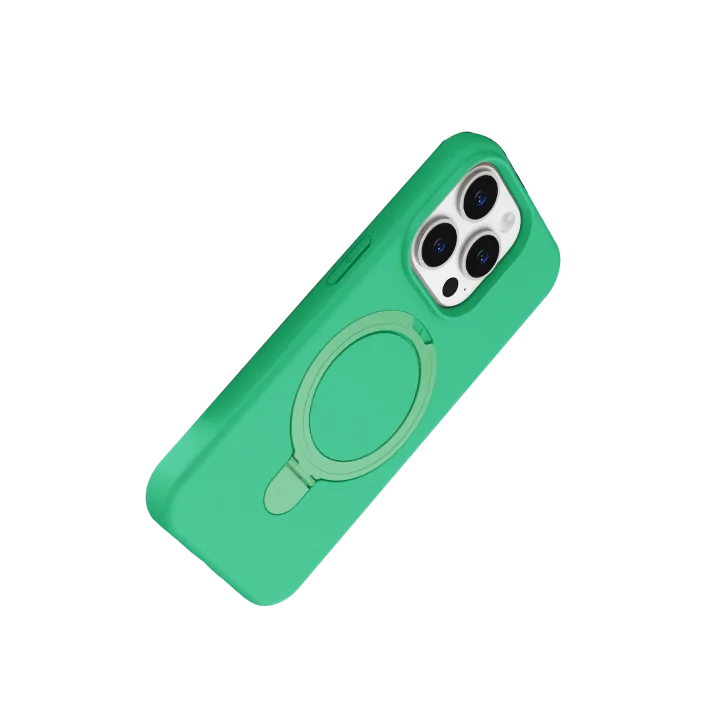 Mey İthalat®  Apple iPhone 14 Pro Max Regal Magsafe Standlı Kapak - Yeşil