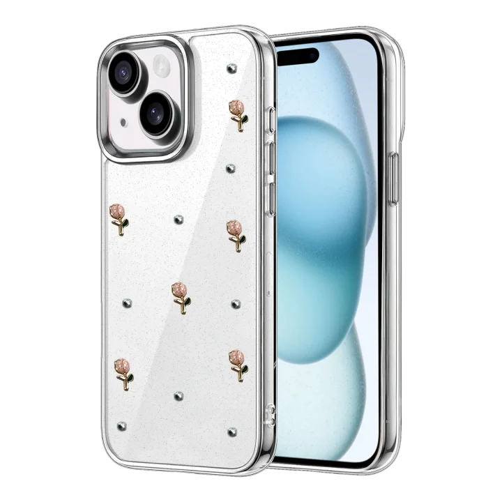 Mey İthalat®  Apple iPhone 15 Plus Fiyonk Desenli Kapak - Desen 6