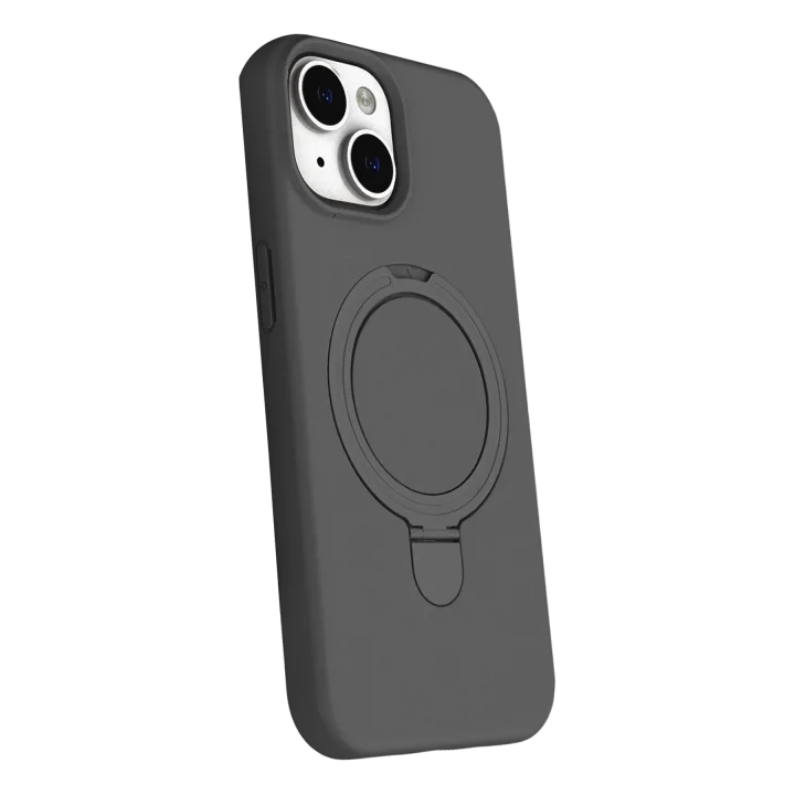 Mey İthalat®  Apple iPhone 15 Plus Regal Magsafe Standlı Kapak - Titan Gri