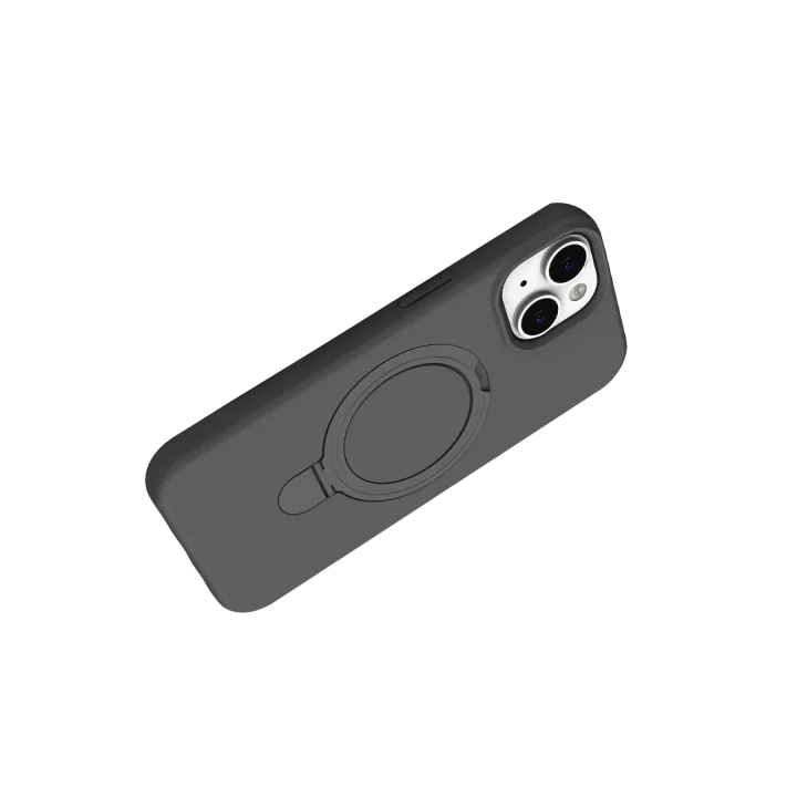 Mey İthalat®  Apple iPhone 15 Plus Regal Magsafe Standlı Kapak - Titan Gri