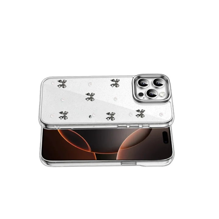 Mey İthalat®  Apple iPhone 15 Pro Fiyonk Desenli Kapak - Desen 8