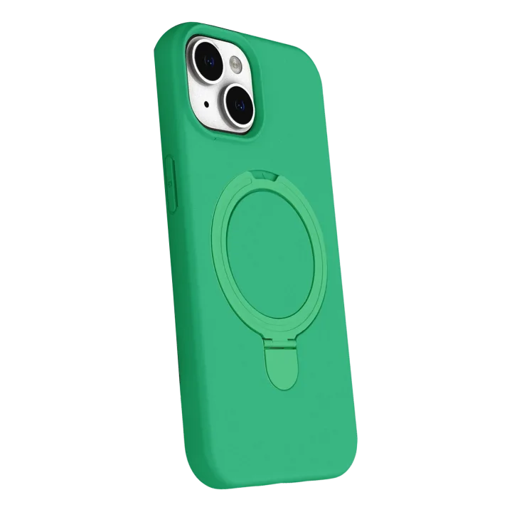 Mey İthalat®  Apple iPhone 15 Regal Magsafe Standlı Kapak - Yeşil