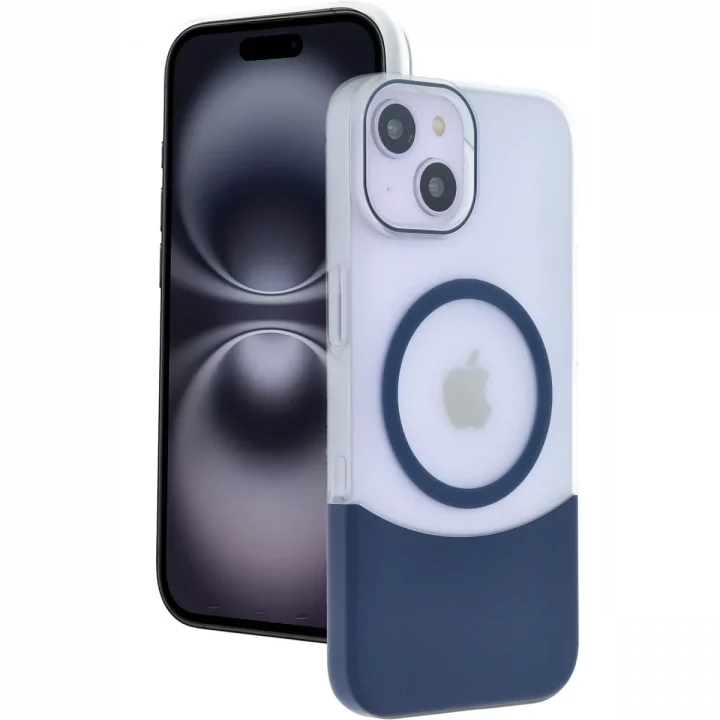 Mey İthalat®  Apple iPhone 15 Velar Magsafe Kapak - Lacivert