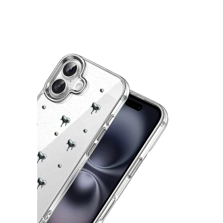 Mey İthalat®  Apple iPhone 16 Plus Fiyonk Desenli Kapak - Desen 1