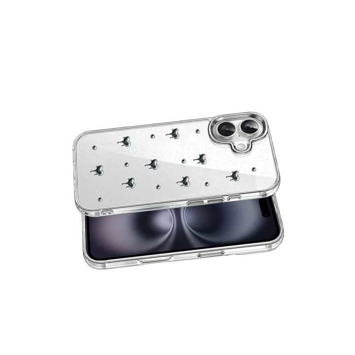 Mey İthalat®  Apple iPhone 16 Plus Fiyonk Desenli Kapak - Desen 1