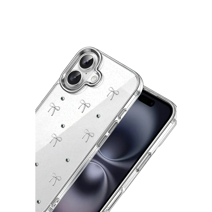 Mey İthalat®  Apple iPhone 16 Plus Fiyonk Desenli Kapak - Desen 5