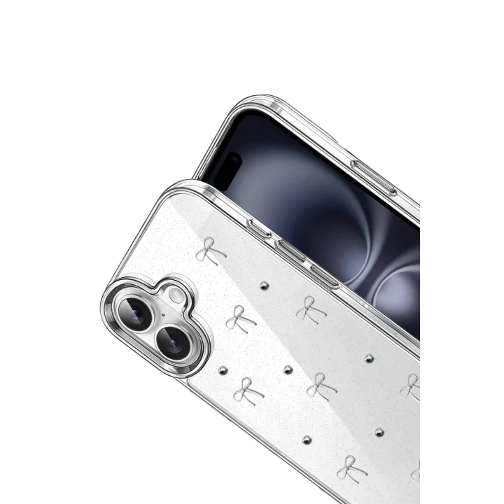 Mey İthalat®  Apple iPhone 16 Plus Fiyonk Desenli Kapak - Desen 5