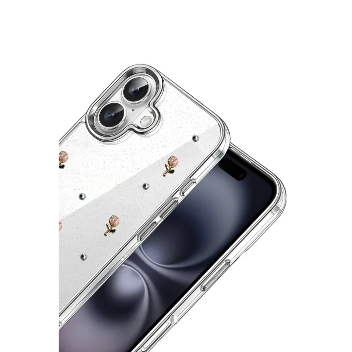 Mey İthalat®  Apple iPhone 16 Plus Fiyonk Desenli Kapak - Desen 6