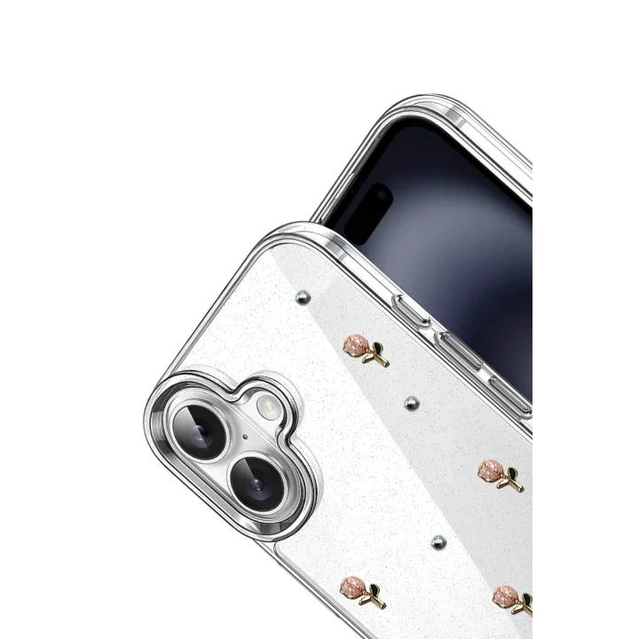 Mey İthalat®  Apple iPhone 16 Plus Fiyonk Desenli Kapak - Desen 6