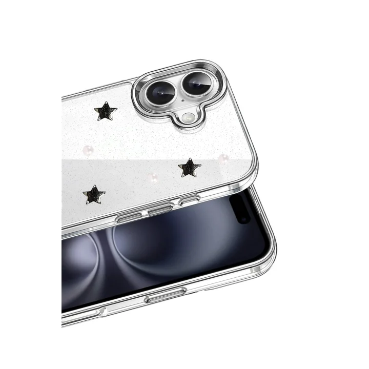 Mey İthalat®  Apple iPhone 16 Plus Fiyonk Desenli Kapak - Desen 7