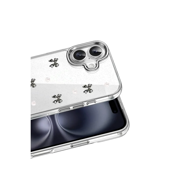 Mey İthalat®  Apple iPhone 16 Plus Fiyonk Desenli Kapak - Desen 8