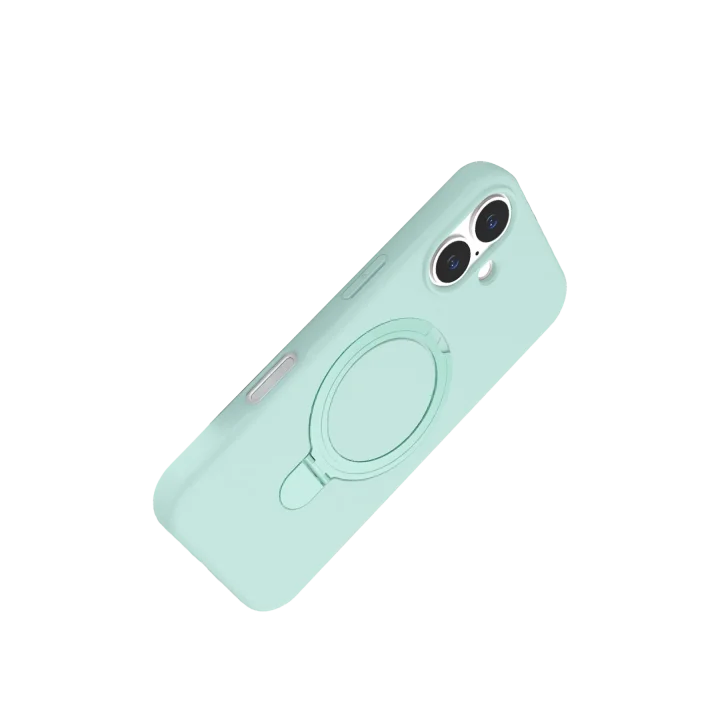 Mey İthalat®  Apple iPhone 16 Plus Regal Magsafe Standlı Kapak - Su Yeşili