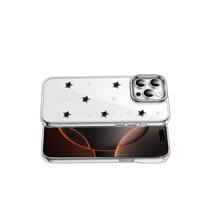 Mey İthalat®  Apple iPhone 16 Pro Fiyonk Desenli Kapak - Desen 7