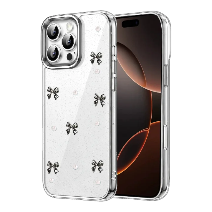 Mey İthalat®  Apple iPhone 16 Pro Fiyonk Desenli Kapak - Desen 8