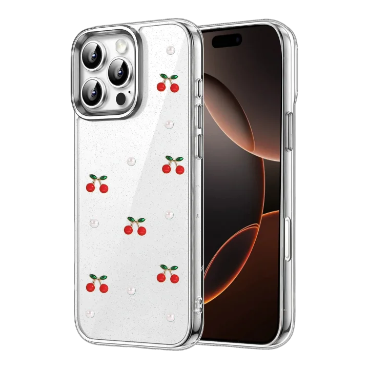 Mey İthalat®  Apple iPhone 16 Pro Fiyonk Desenli Kapak - Desen 9