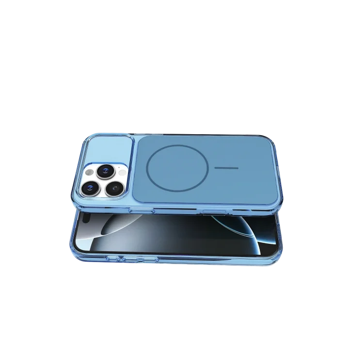 Mey İthalat®   iPhone 16 Pro Max Bruma Magsafe Kapak - Mavi