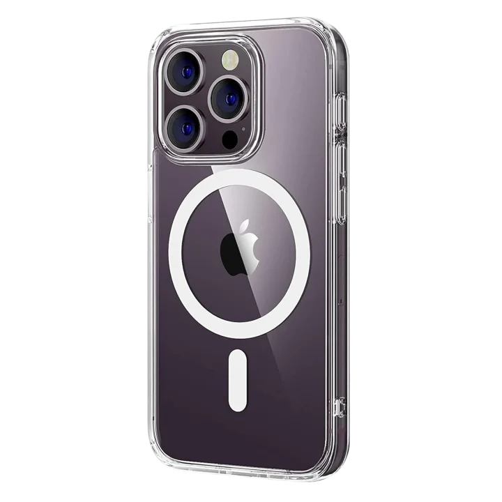 Mey İthalat®  Apple iPhone 16 Pro Max Combo Sert Şeffaf Magsafe Kapak - Şeffaf